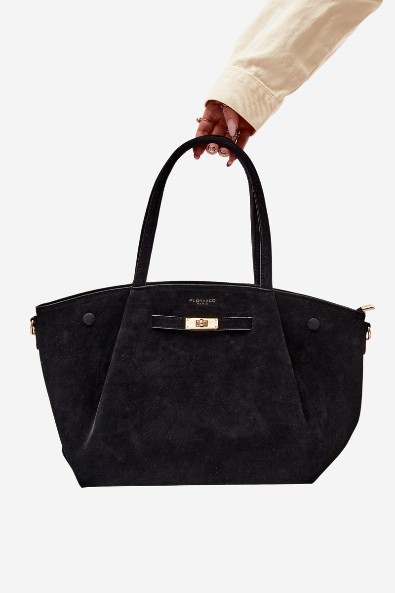 Flora&Co Nellia čierna shopper kabelka