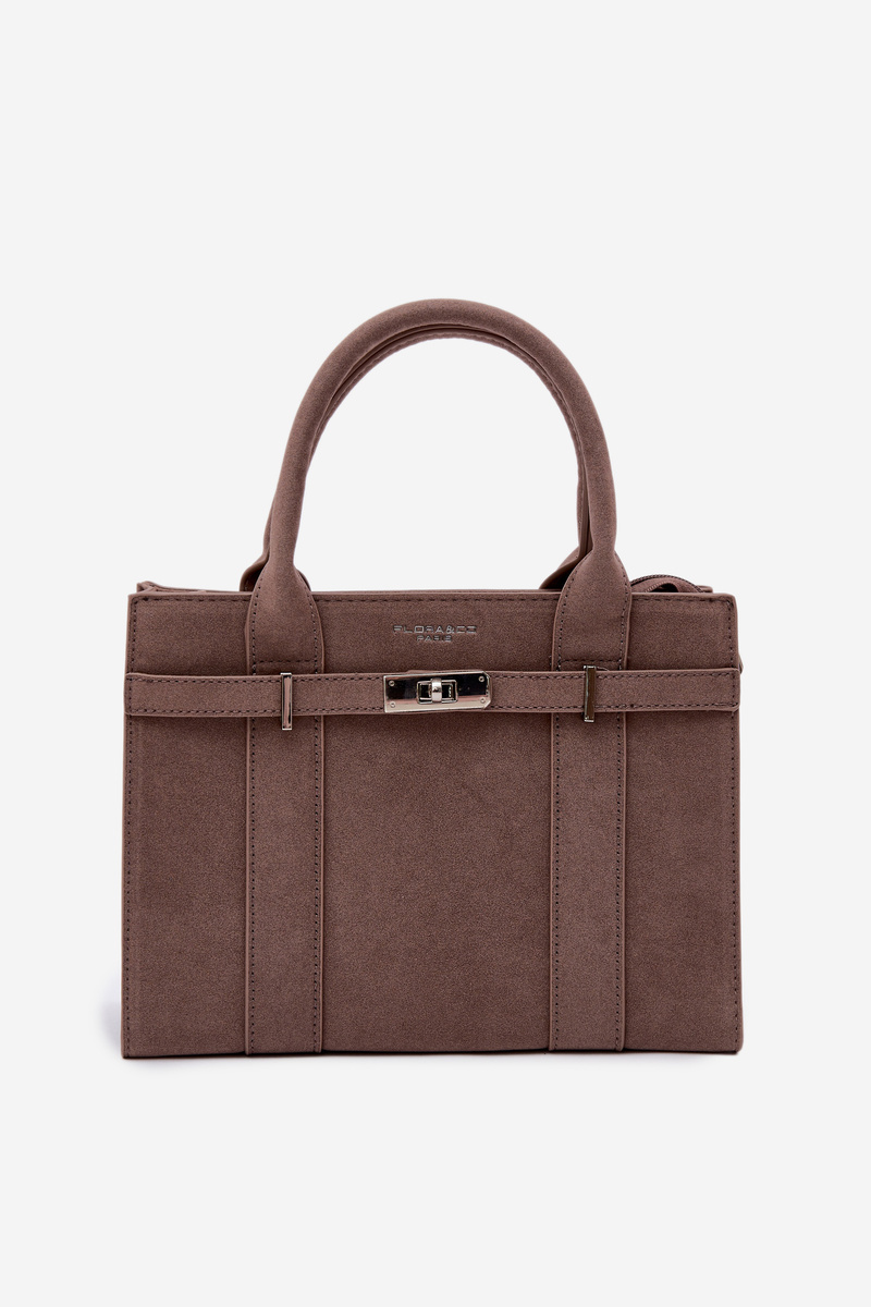 Flora&amp;Co Boxová kabelka, béžová eko semiš