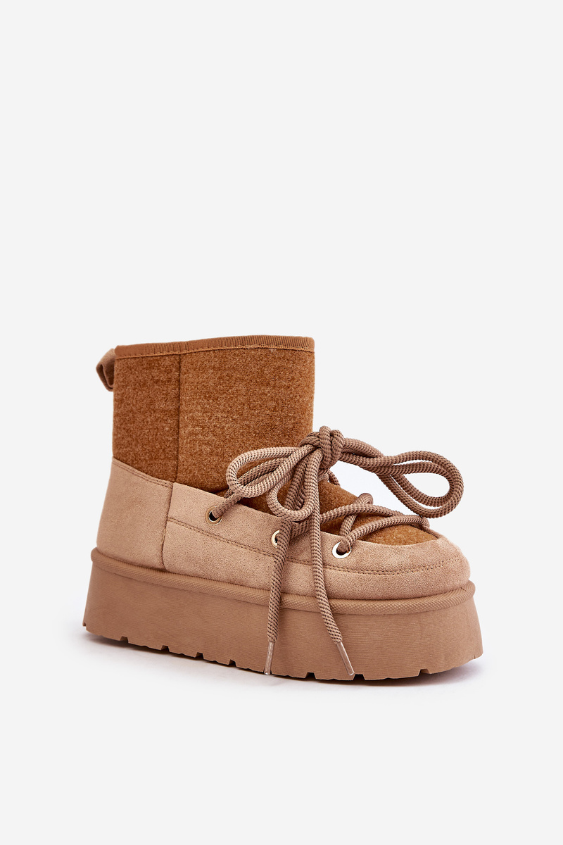 Snow boots with platform bindings brown Mavora