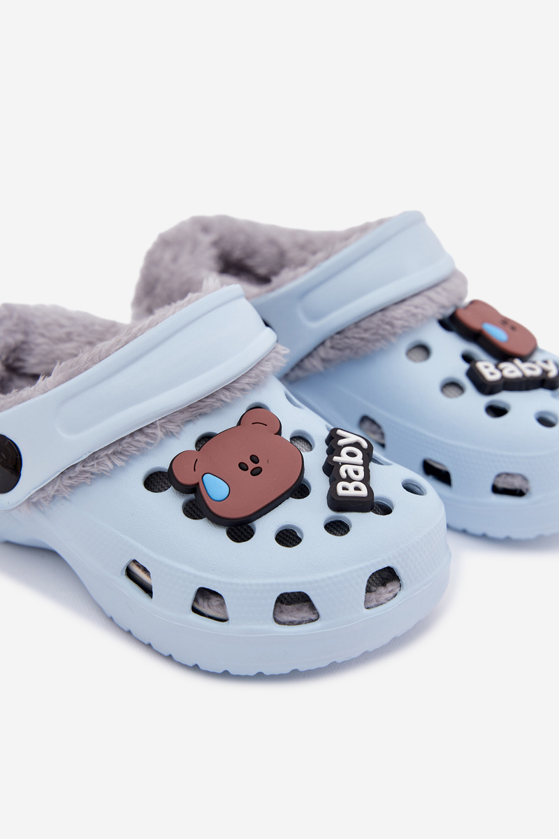 Detské šľapky Boto Foam s kožušinou