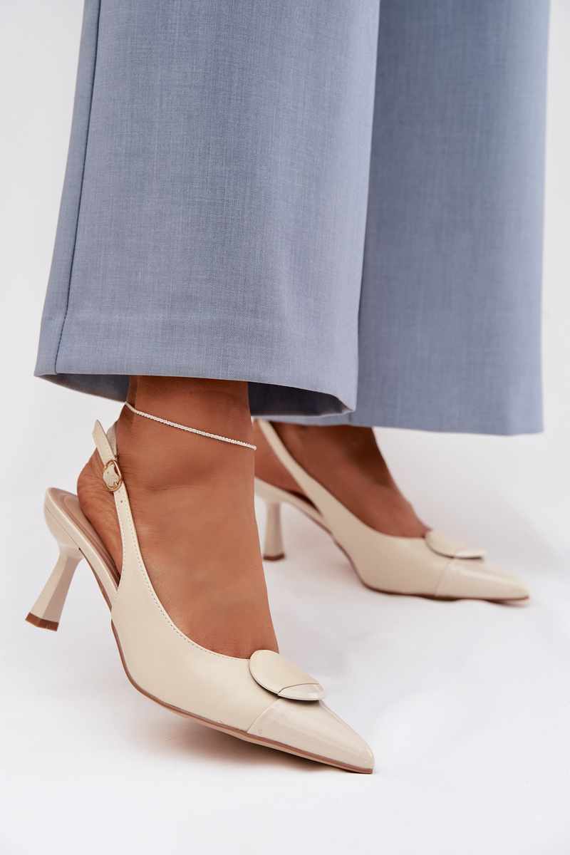 Дамски сандали на ток Boto с декоративни детайли