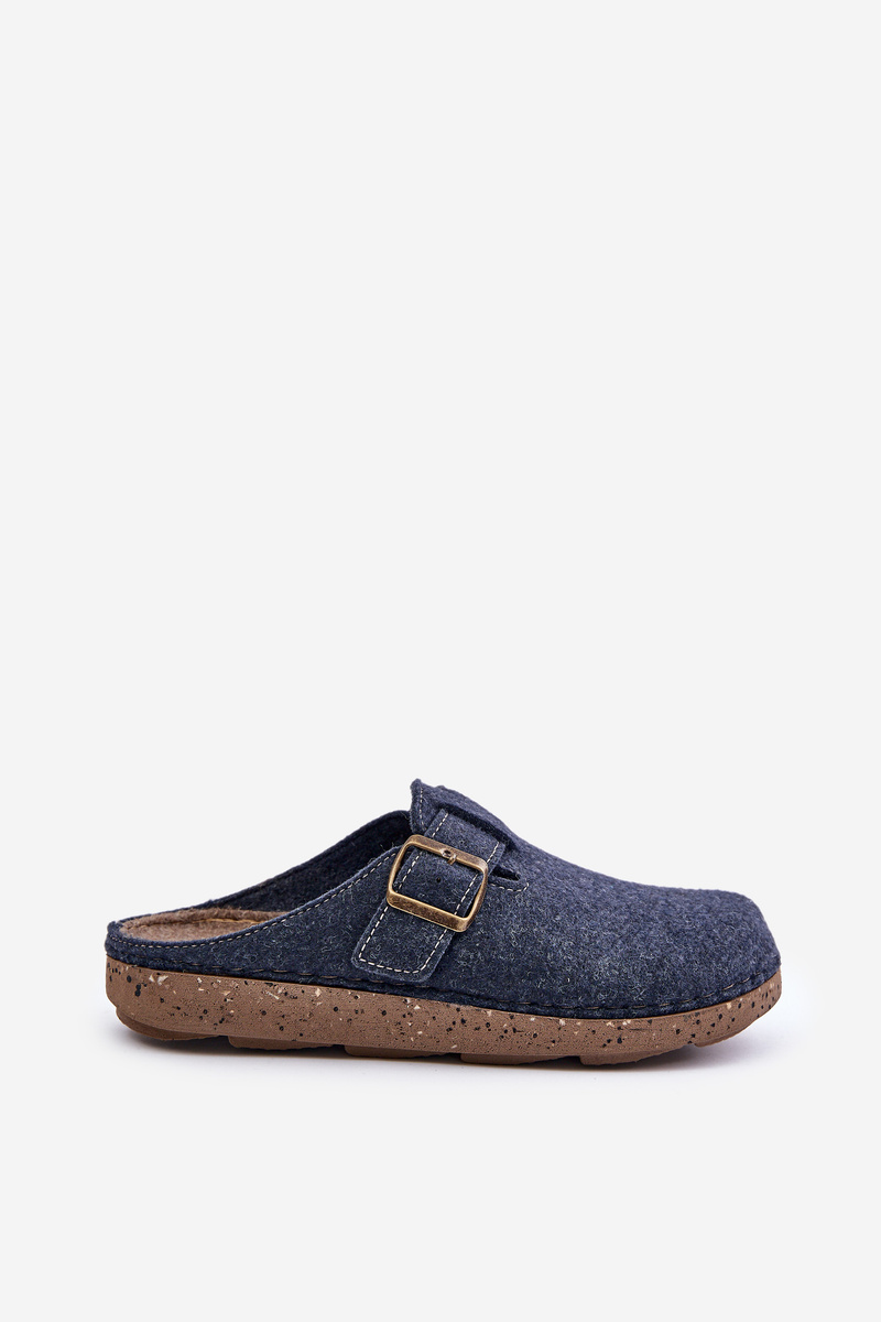 Men&#039;s slippers with buckle profilactic slippers Inblu blue
