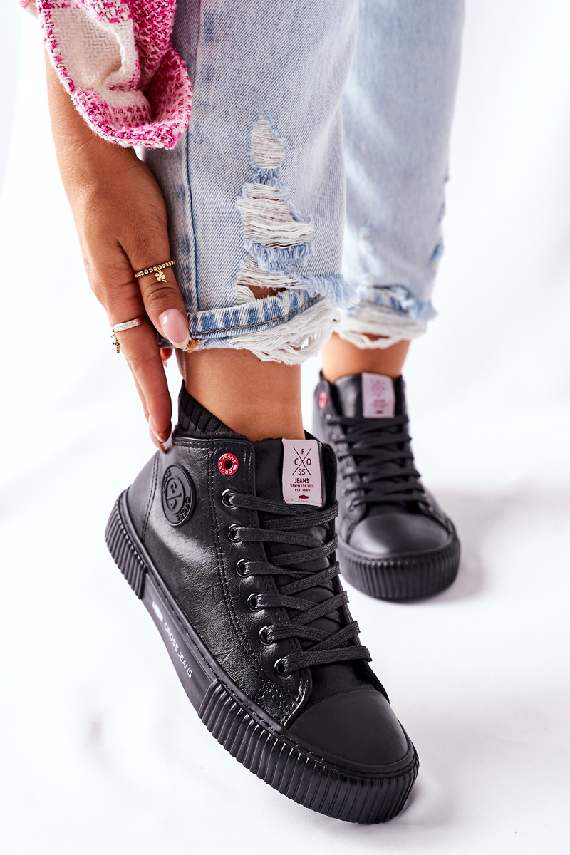 Women's Sneakers Cross Jeans black II2R4021
