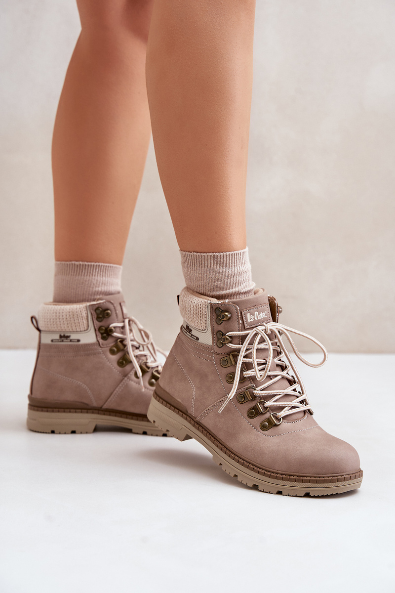 Insulated Women's Trappers Lee Cooper Dark Beige