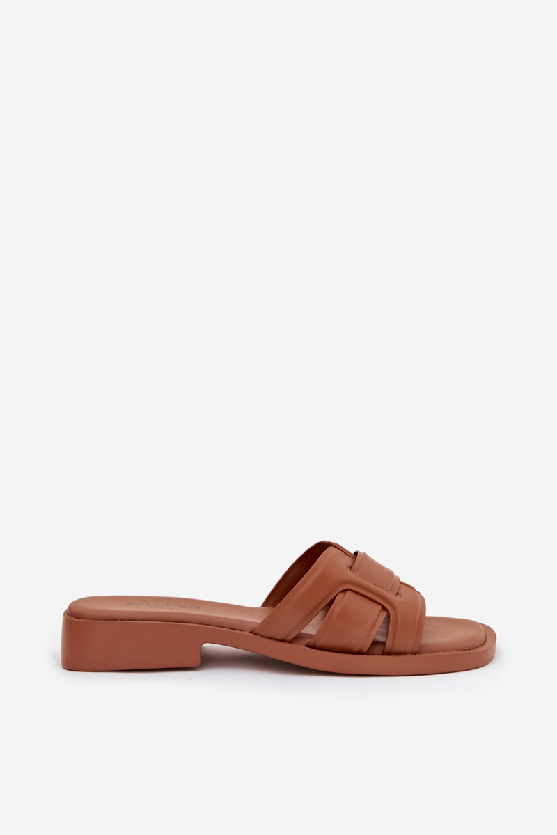 Dámske šľapky na plochom podpätku Camel Lorania