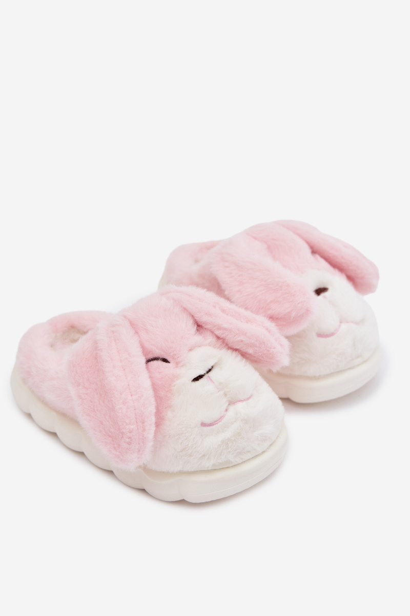 Detské papuče s kožušinkou Bunny Pink