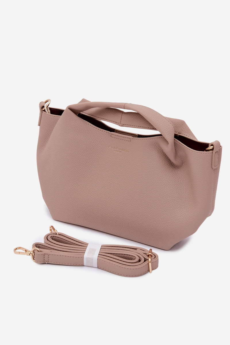 Flora&Co béžová imitácia koženej tašky Corisse