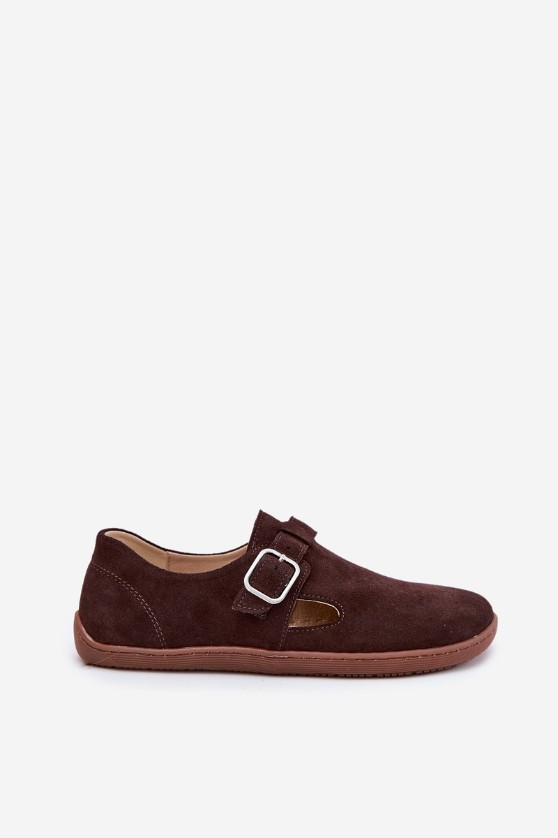 Semišové Poltopánky Barefoot Dámske S Prackou Patches Zazoo