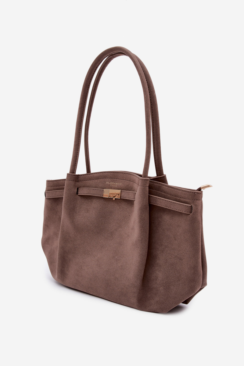 Flora&Co Eco Semišová Béžová Shopper Taška Elleea