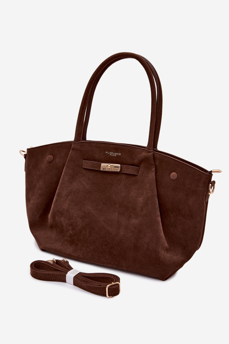 Flora&Co Nellia Shopper Bag z umelej semišky
