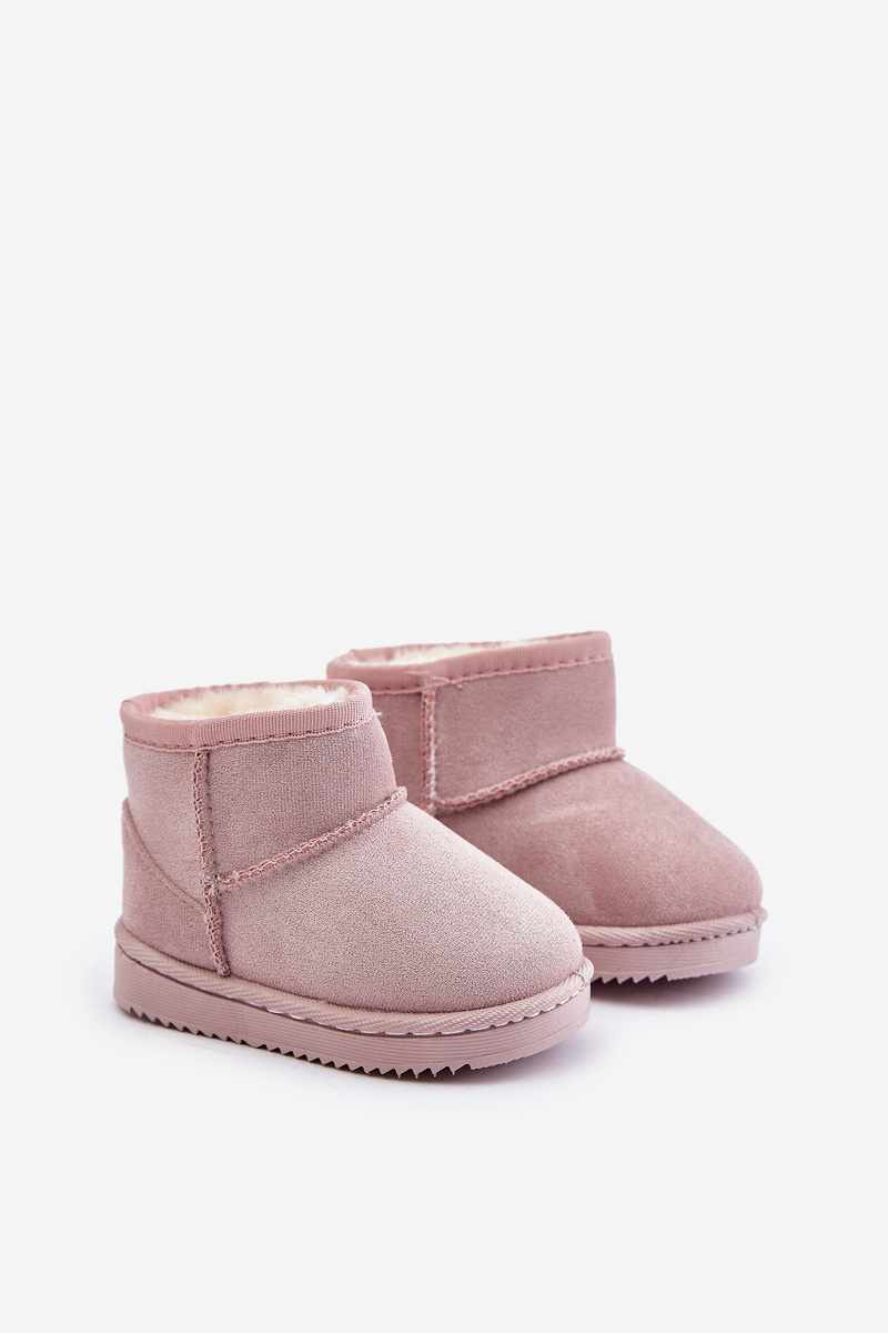 Children's insulated ankle snow boots pink Gooby