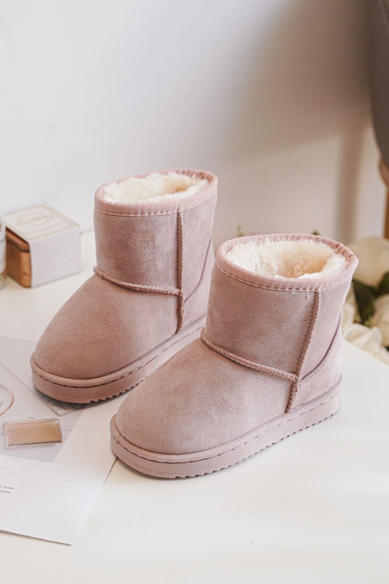 Children's insulated ankle snow boots pink Gooby