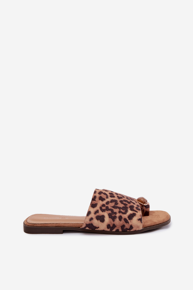 Dámske šľapky s leopardím vzorom