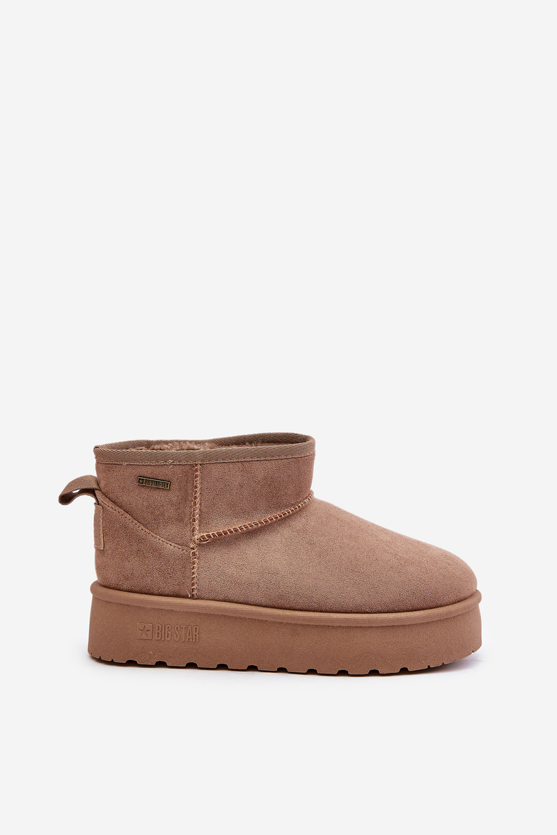 Low snow boots on the Big Star platform OO274A100 beige