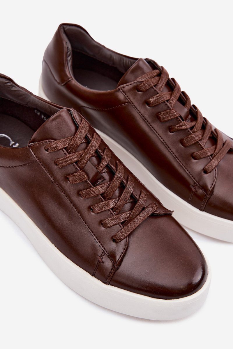 Pánske tenisky EVENTO hnedé Eco Leather Velton
