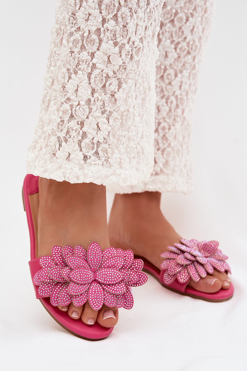 Дамски плоски лилави джапанки Boto Grelora