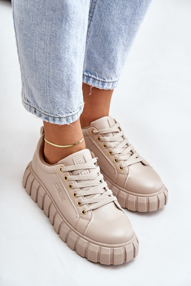 Insulated women's sneakers Big Star beige