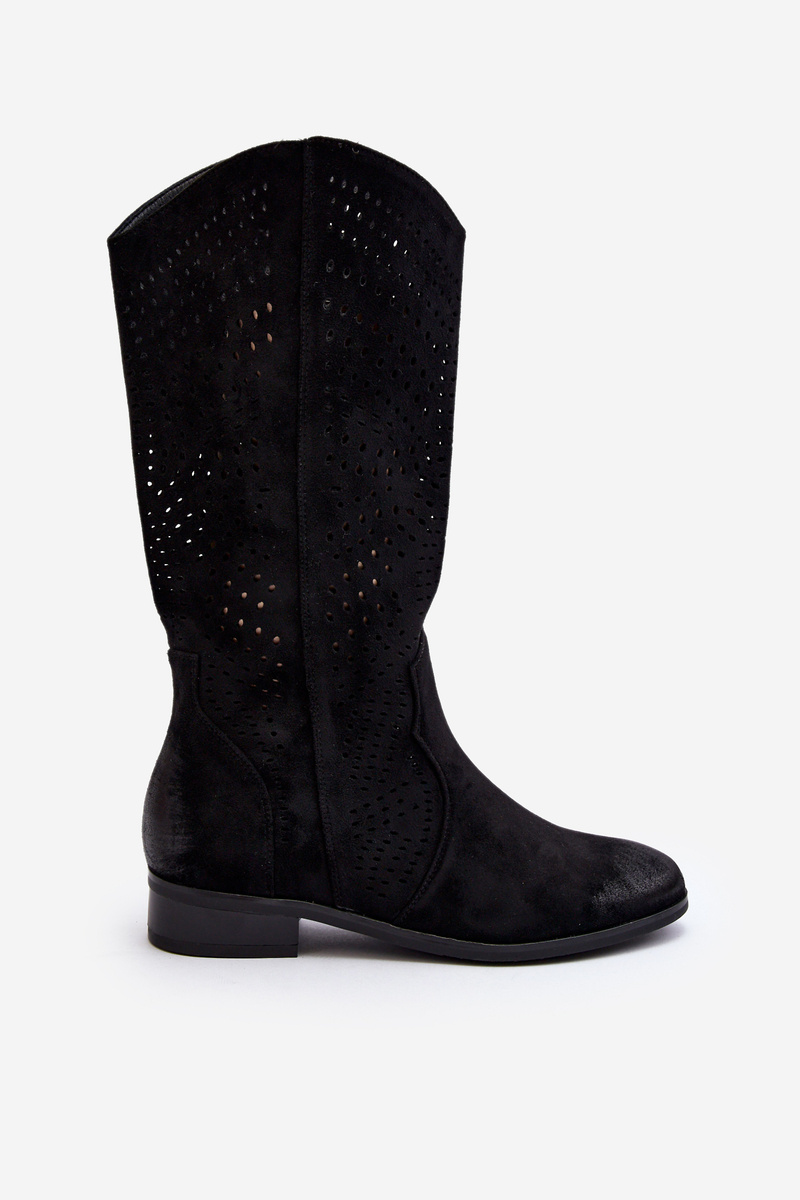 Ghete de damă Kesi din piele întoarsă ecologică