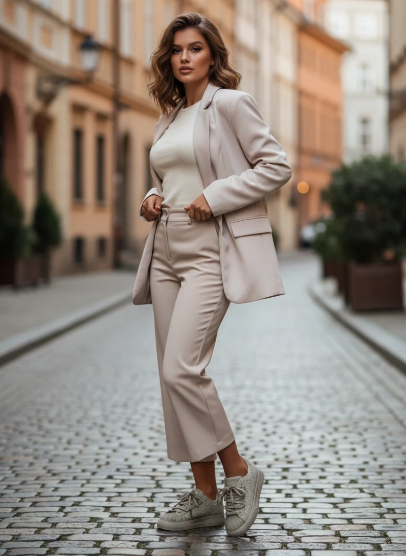 Boto Ozdobené dámske tenisky zelené Calissea