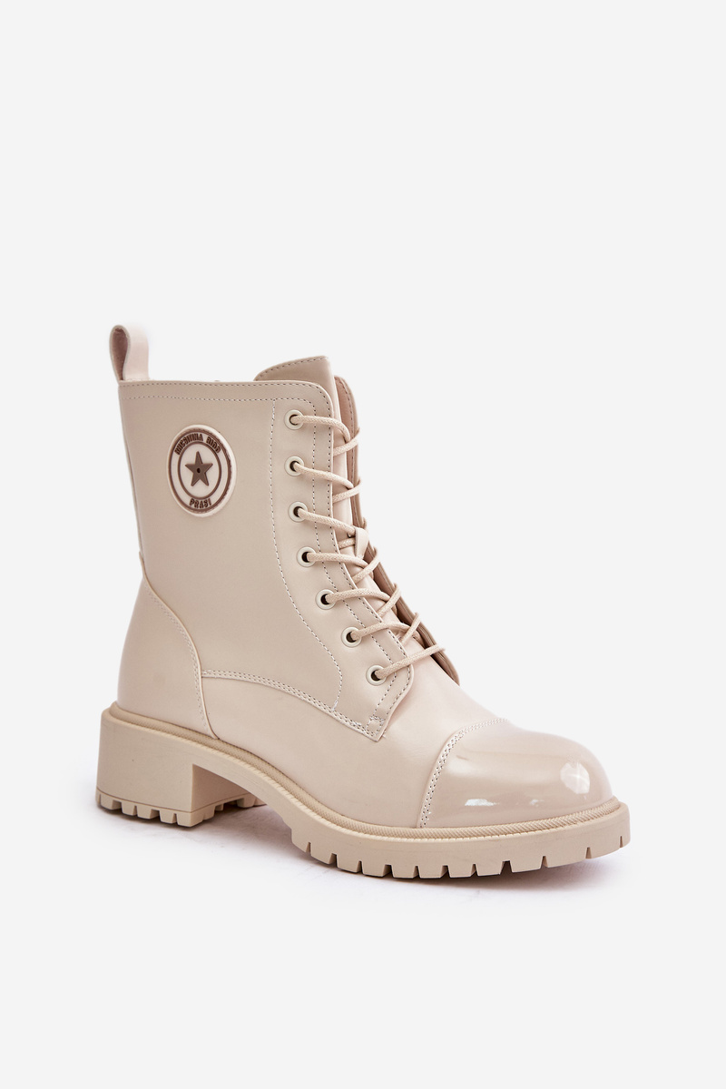 Workery ankle boots with zip insulated beige Soratta