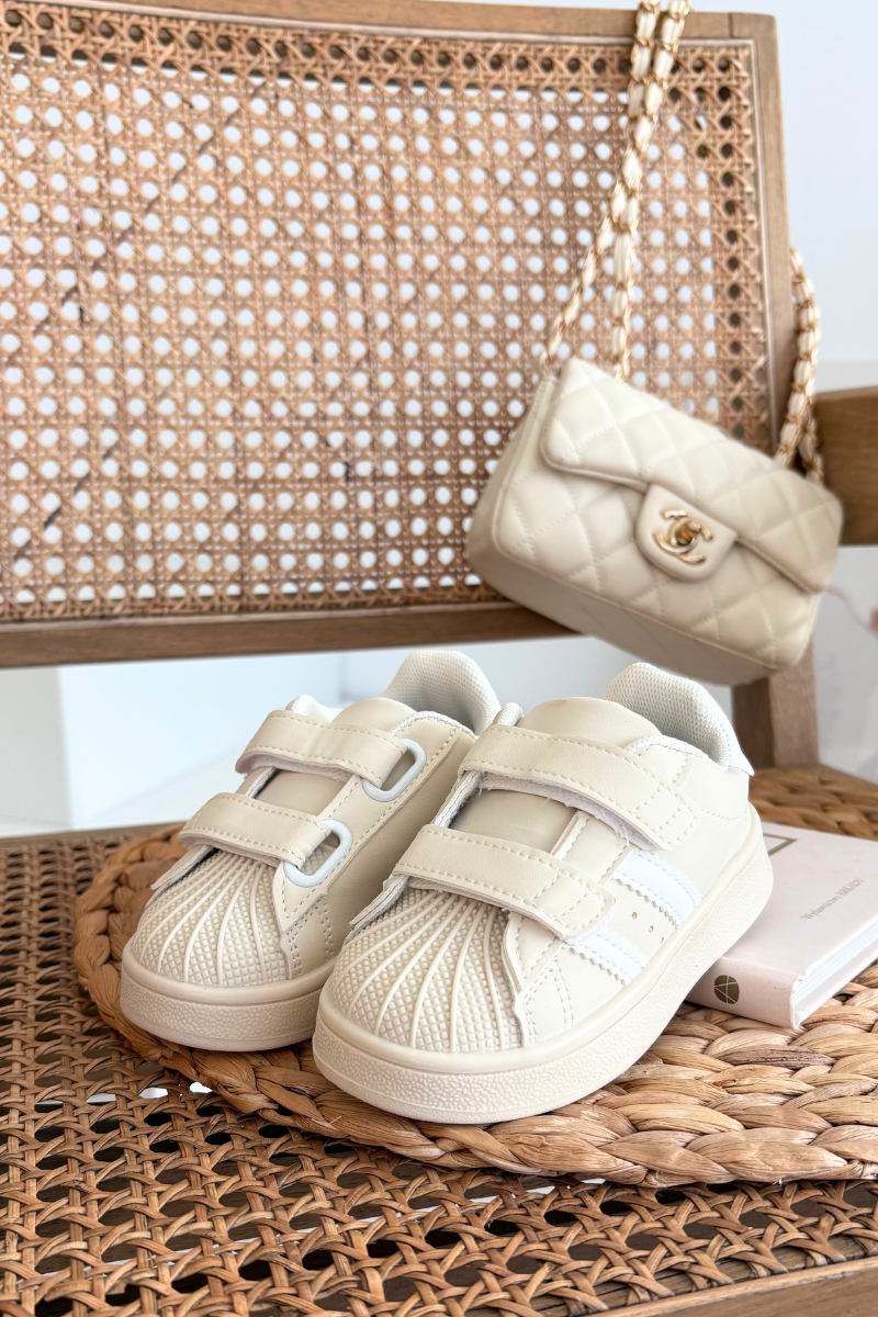 Boto Detské Športové Topánky Sneakers Z Eko Kože Béžové Renel
