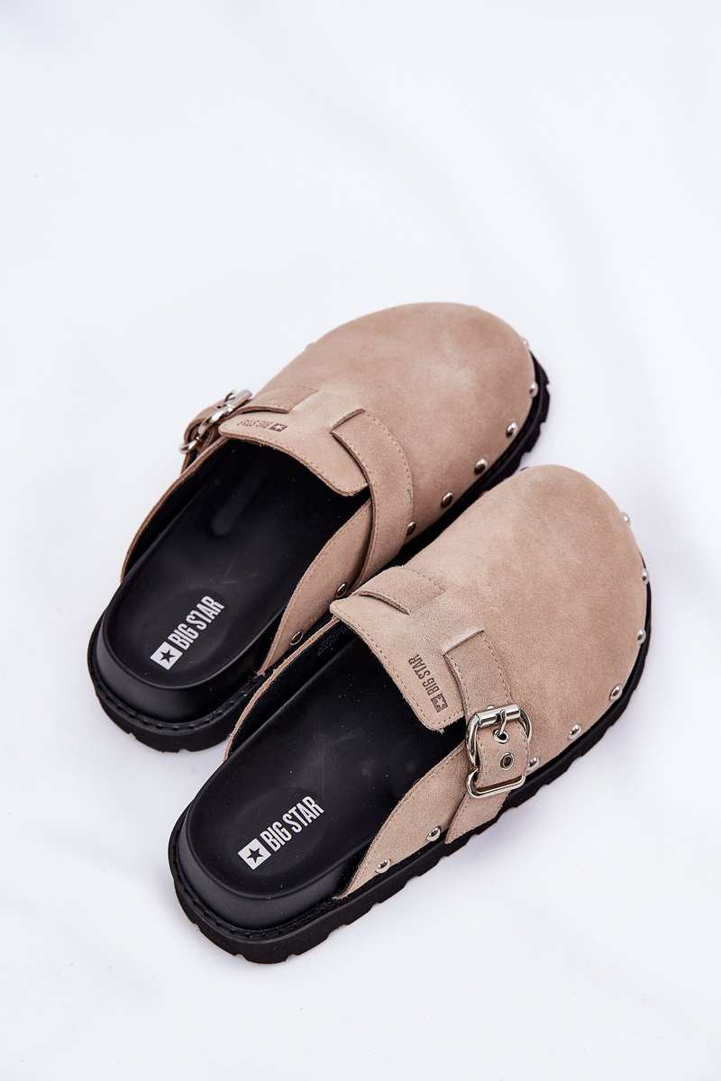 BIG STAR SHOES Semišové Papuče Dámske Na Platforme Big Star