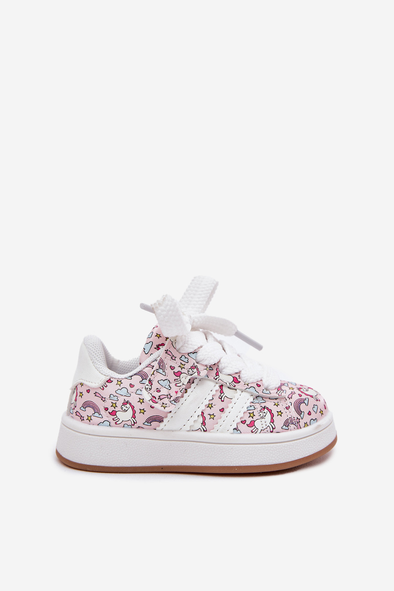 Boto Спортни обувки за момичета с мотив на еднорог розови Ilana