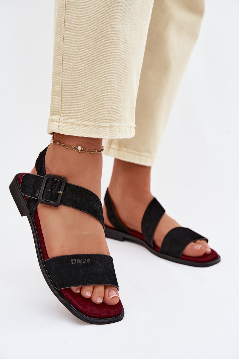 Дамски велурени сандали Big Star