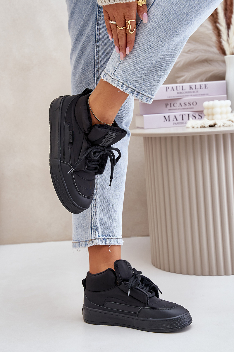 Insulated women's sneakers Big Star black