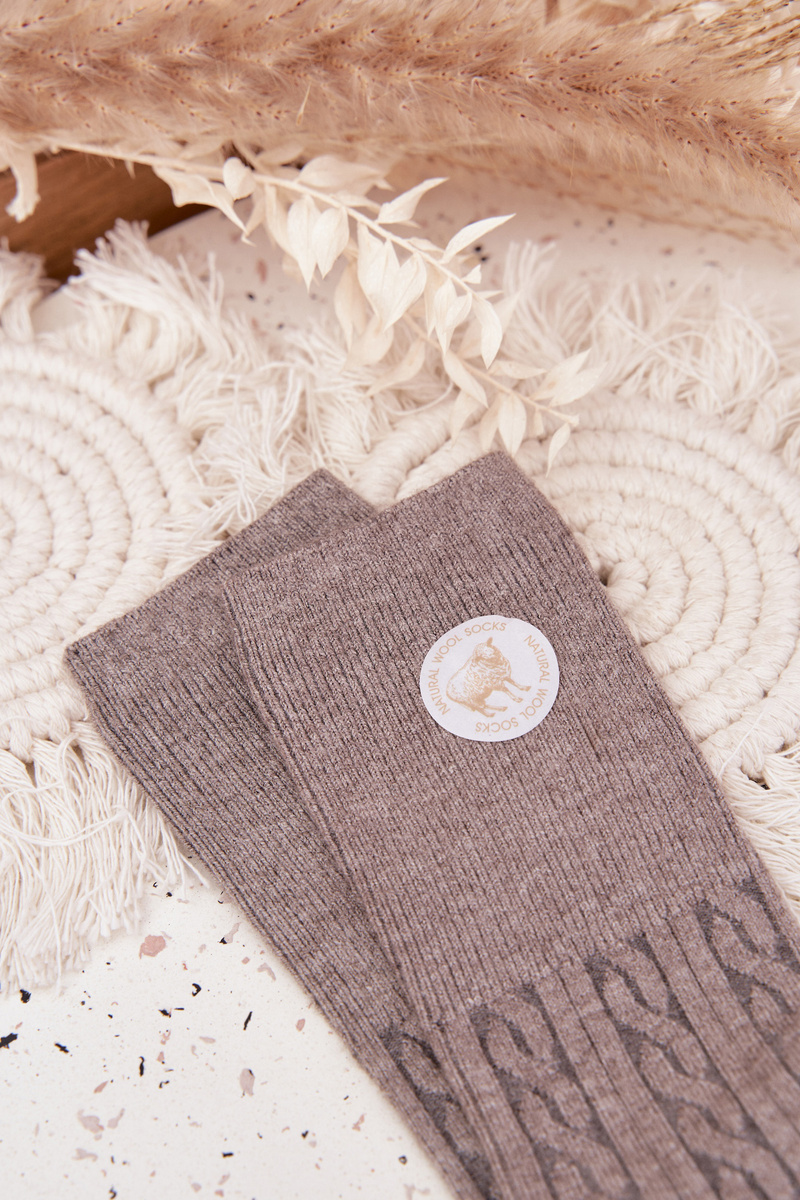 Dámské dlouhé vlněné ponožky Aura.via