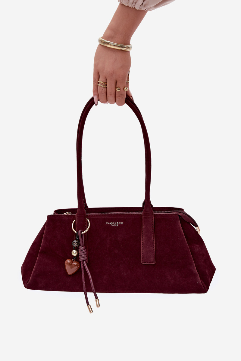 Flora&Co Eco Semišová Kabelka Bordeaux