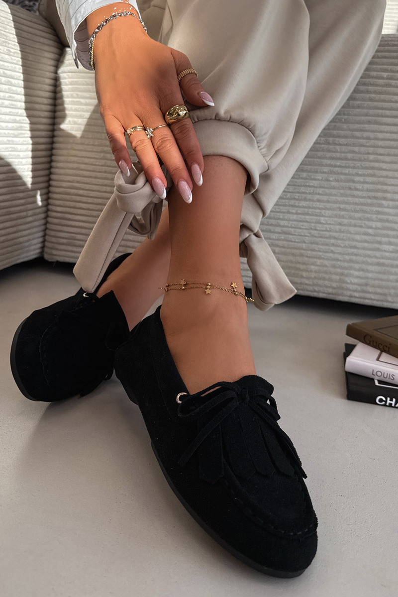 Dámské mokasíny s ozdobnými třásněmi