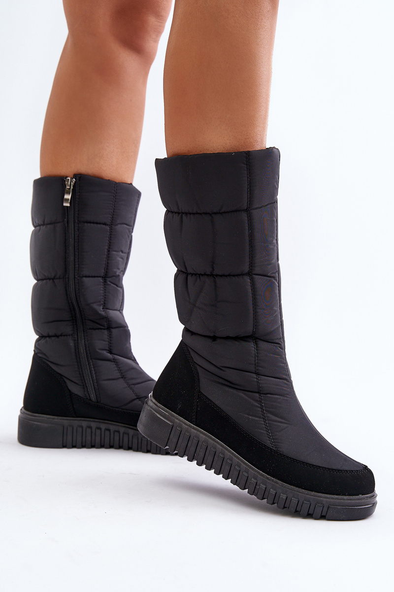 Women&#039;s Zip Snow Boots Progress Black