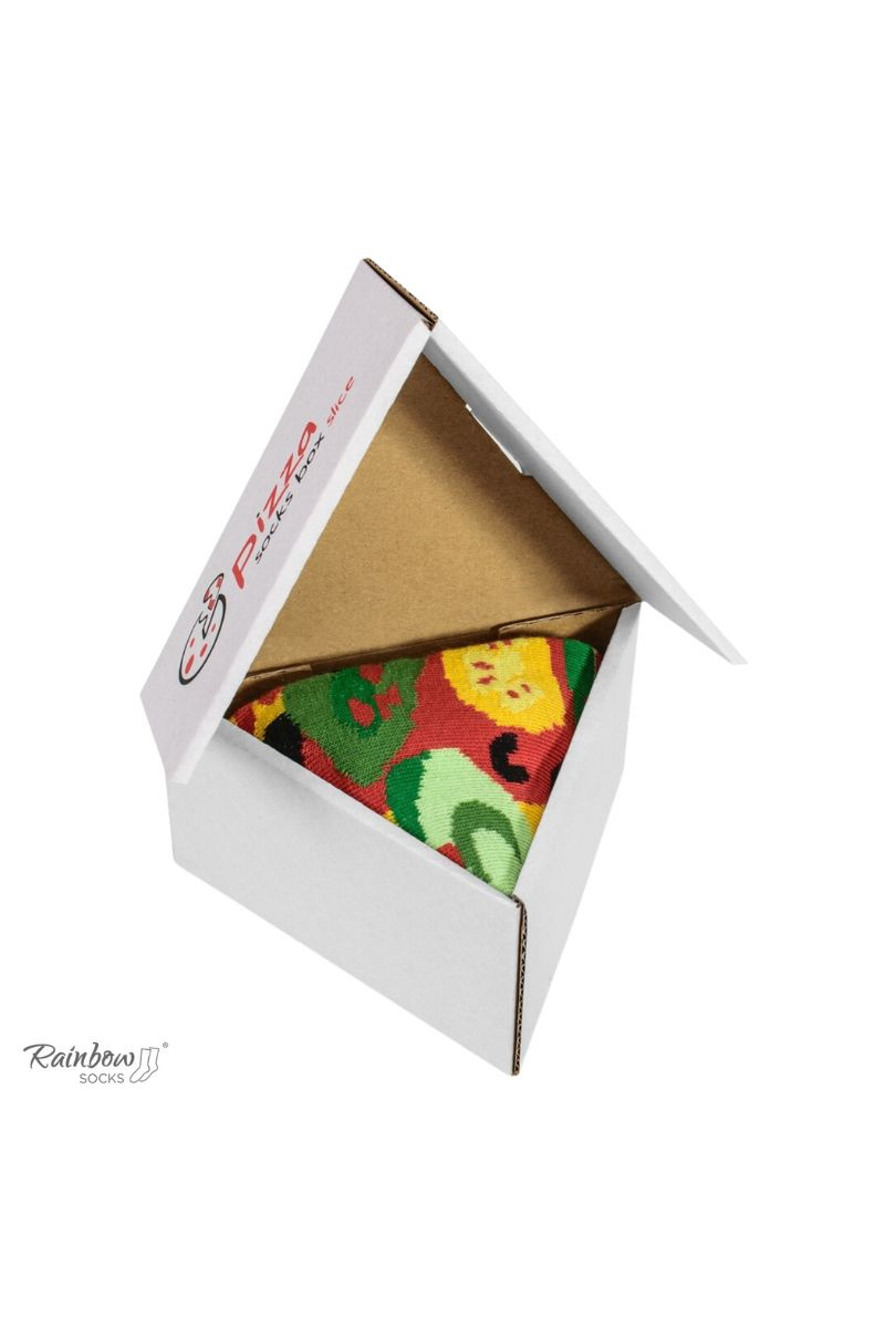 ZOOKSY/RAINBOW SOCKS Duhové ponožky 1 pár vegetariánský moře ponožek na pizzu