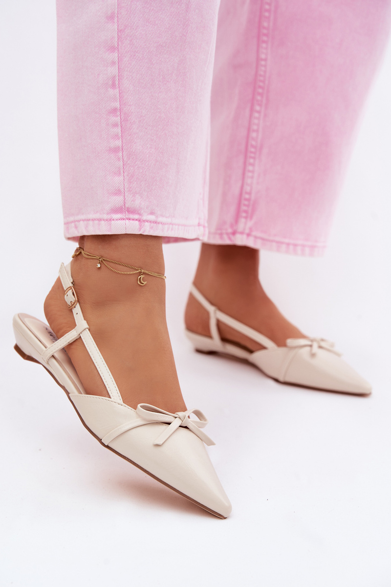 Boto Дамски сандали от имитация на кожа с нисък ток светлокафяв Jelmera