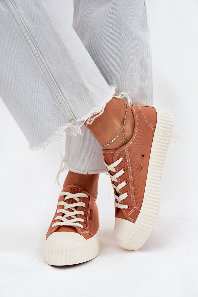 BIG STAR SHOES Dámske textilné tenisky na platforme Big Star