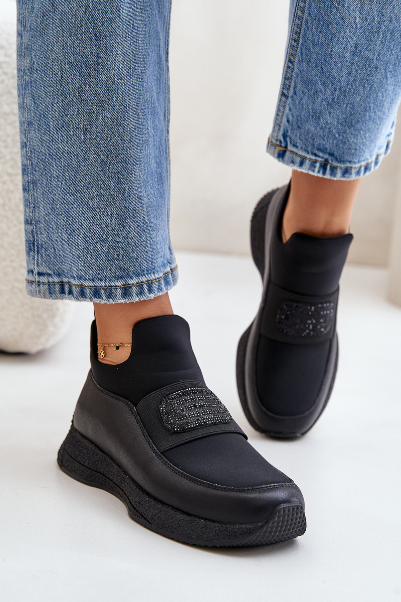 Leather sports shoes black Artiker