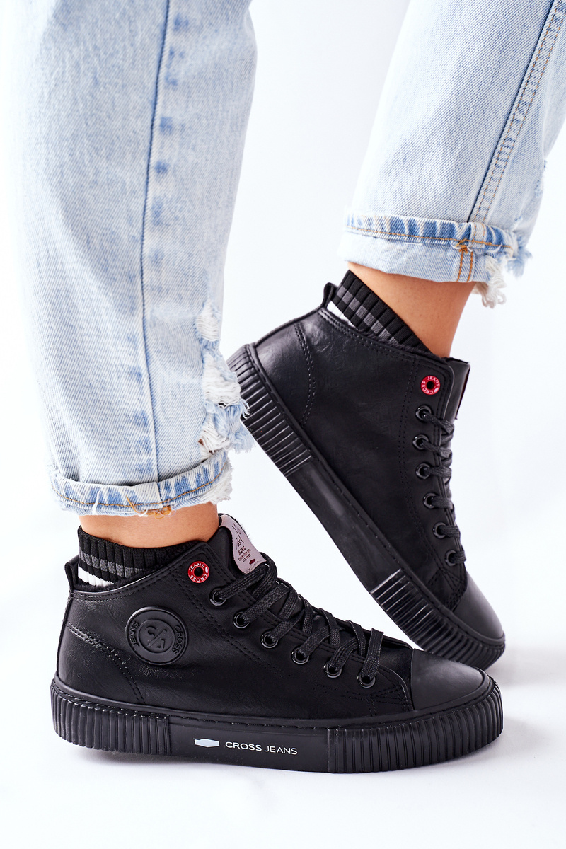 Women's Sneakers Cross Jeans black II2R4021