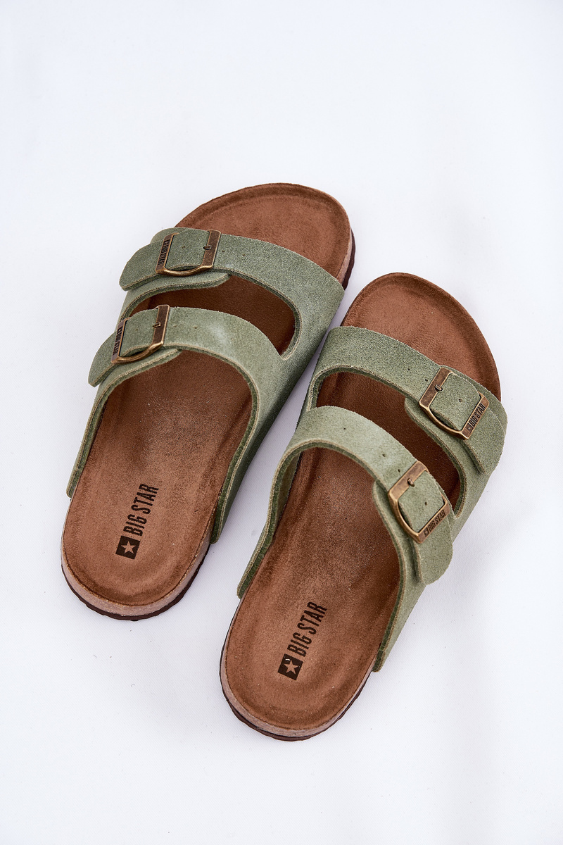 BIG STAR SHOES Dámske Semišové Sandále S Prackami Big Star