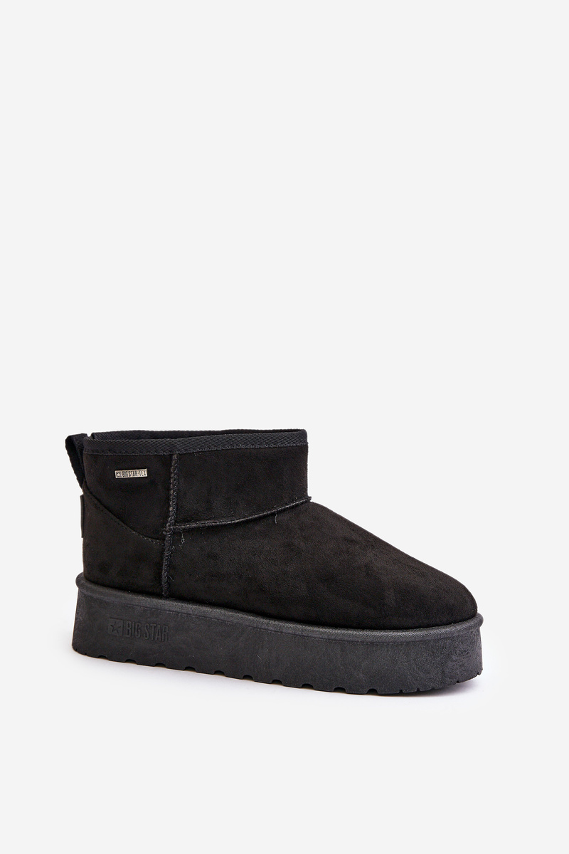 Low Snow Boots on the Big Star Platform Black