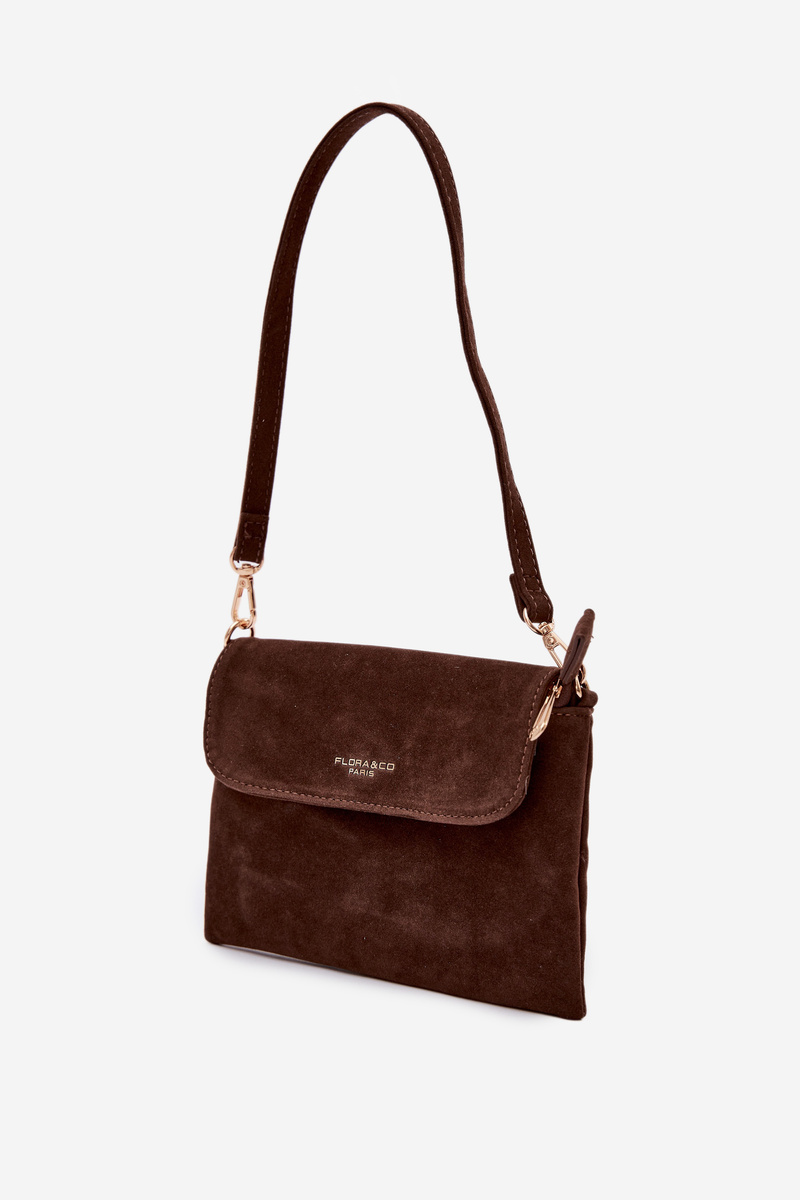 Malá crossbody taška Flora&Co z eko semišu