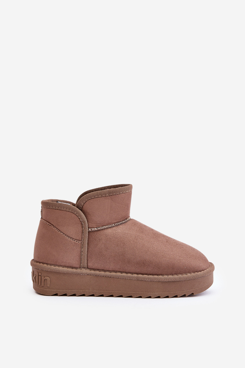 Women's platform snow boots D.Franklin DFSH370010 Taupe