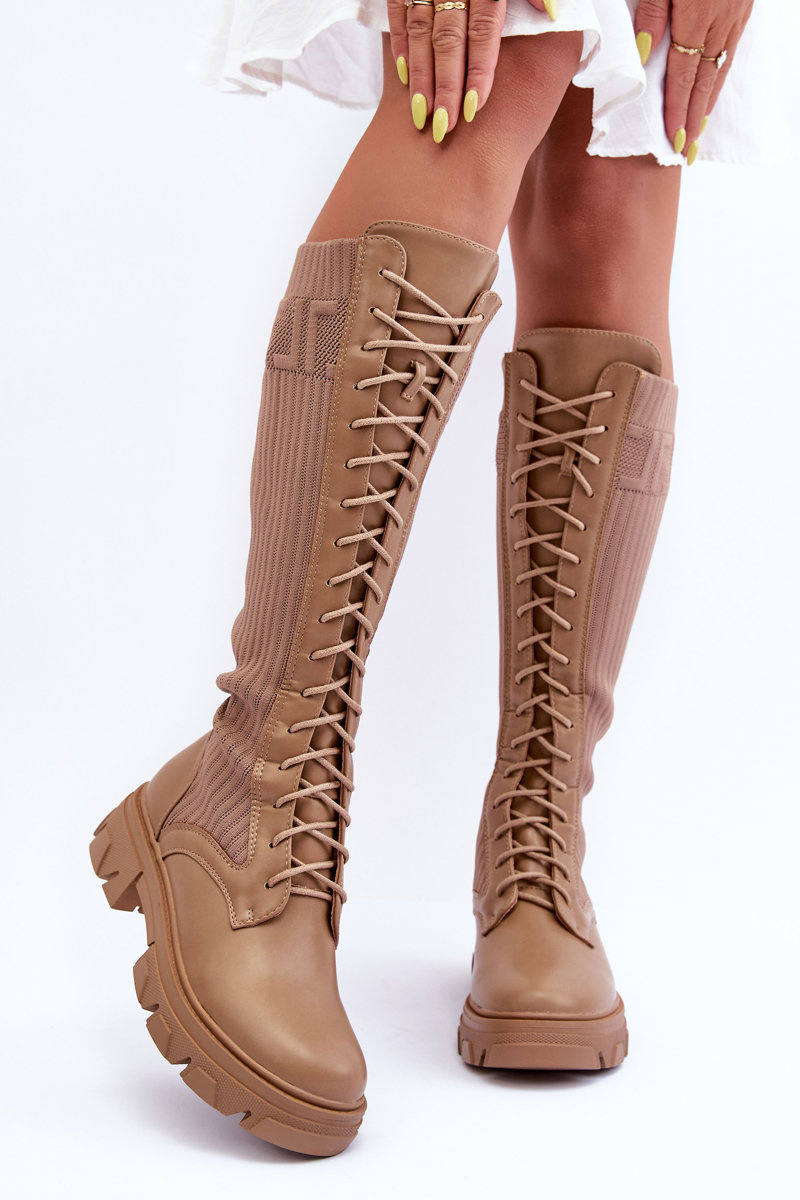 Ghete de damă Boto cu toc plat