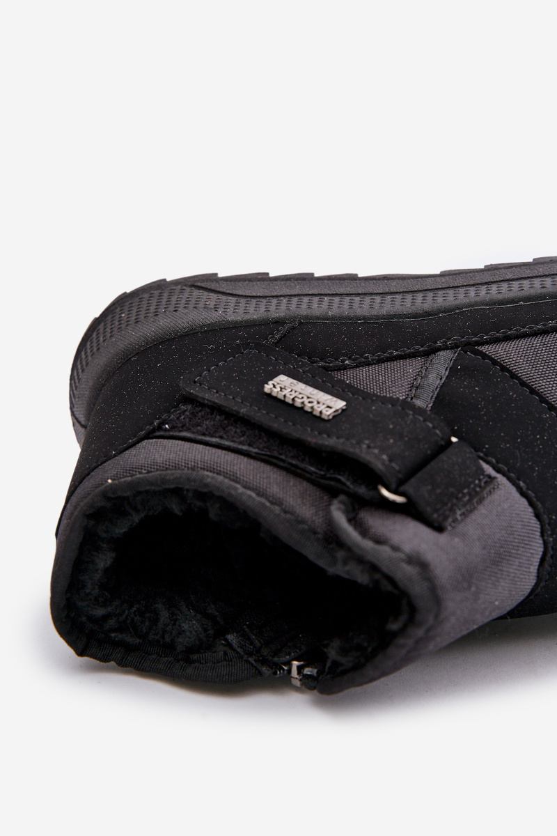 Insulated men&#039;s winter boots Progress black snow boots