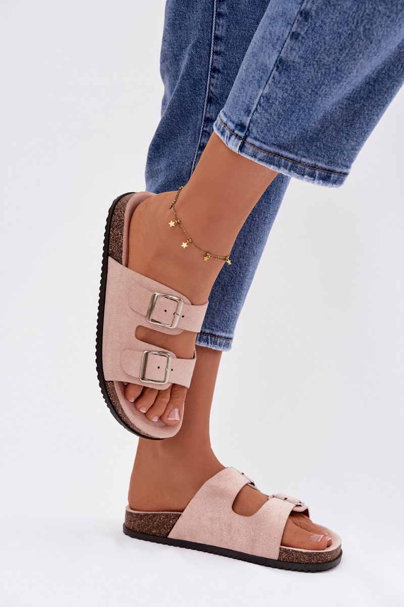 Dámské světle růžové pantofle Oliena