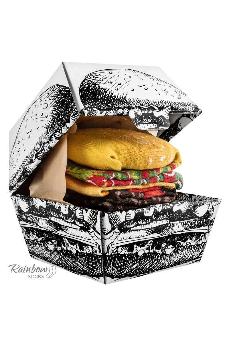 ZOOKSY/RAINBOW SOCKS Ponožky Rainbow Socks Burger 2 páry