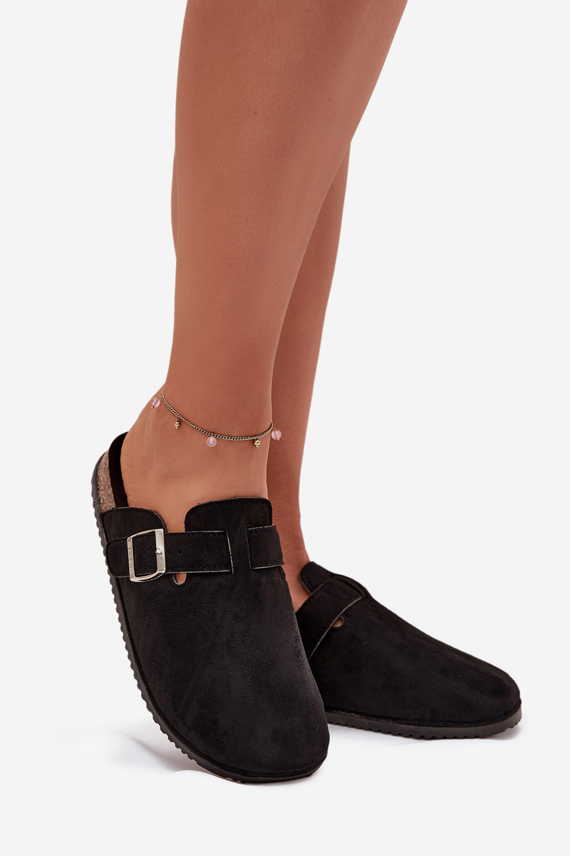 BIG STAR SHOES Dámske Klumpa Na Korkovej Platforme So Striebornou Sponou Big Star