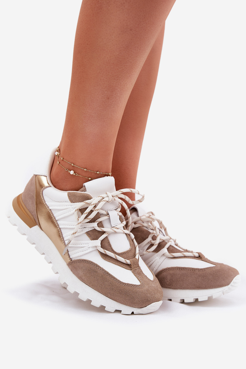 Kožené Polobotky Sneakers Dámske Artiker