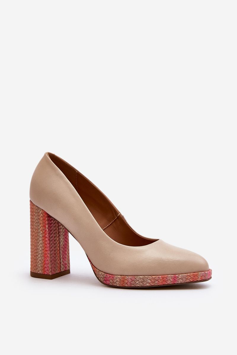Lodičky Na Podpatku Laura Messi 2746 Beige