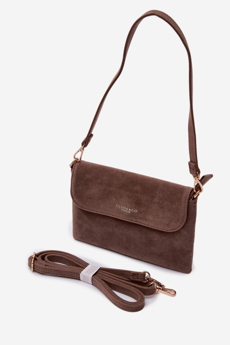 Flora&Co malá crossbody taška z eko semišu